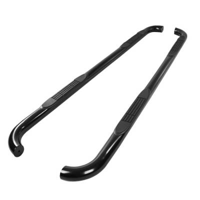 Nissan Murano Spyder 3 Inch Round Side Step Bar - Powder Coated Black - SSB-NMU-A07S1213-BK