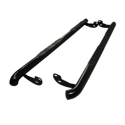 Nissan Pathfinder Spyder 3 Inch Round Side Step Bar- Powder Coated Black - SSB-NP-A07S1207J-BK
