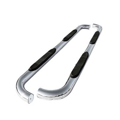 Toyota Highlander Spyder 3 Inch Round Side Step Bar T-304 Stainless SteelPolished - SSB-TH-A07S1020