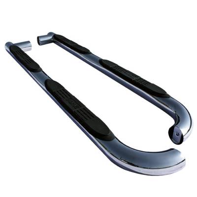 Toyota Tacoma Spyder 3 Inch Round Side Step Bar - Polished T-304 Stainless Steel - SSB-TT-A07S1041H