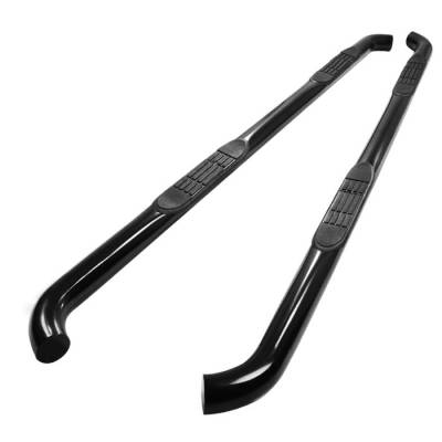 Toyota Tundra Spyder 3 Inch Round Side Step Bar - Powder Coated - Black - SSB-TT-A07S1047-BK
