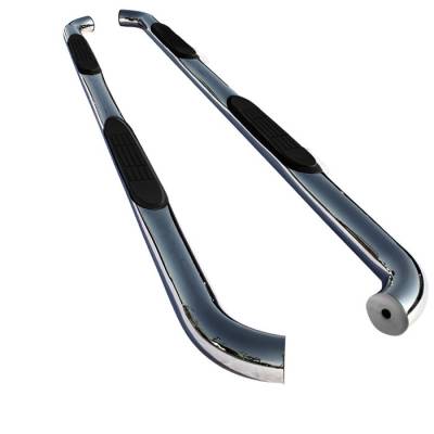Toyota Tacoma Spyder 3 Inch Round Side Step Bar T-304 Stainless SteelPolished - SSB-TT-A07S1048