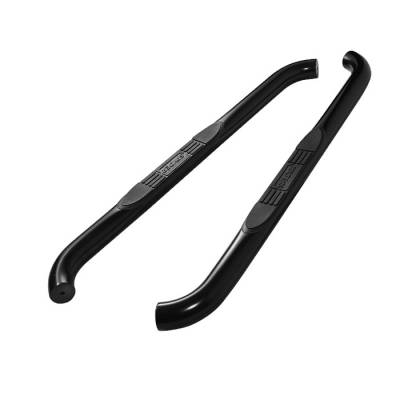 Toyota Tundra Spyder 3 Inch Round Side Step Bar- Powder Coated Black - SSB-TT-E07S1045-BK