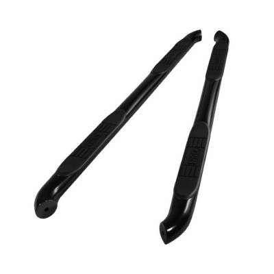 Toyota Tundra Spyder 3 Inch Round Side Step Bar- Powder Coated Black - SSB-TT-E07S1046-BK