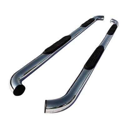 Toyota Tundra Spyder 3 Inch Round Side Step Bar T-304 Stainless SteelPolished - SSB-TT-E07S1047