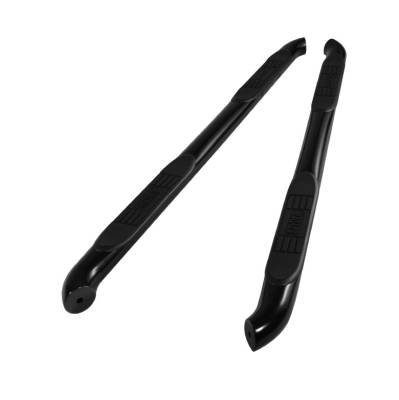 Toyota Tundra Spyder 3 Inch Round Side Step Bar - Black Powder Coat - SSB-TT-E07S1047-BK