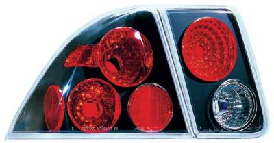 TYC Euro Taillights with Black Housing - 81541341