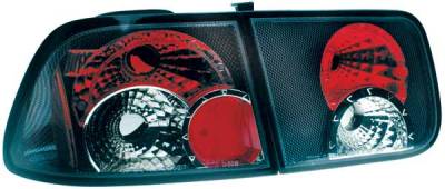 TYC Euro Taillights with Carbon Fiber Housing - 81551731