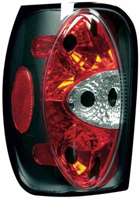 TYC Euro Taillights with Black Housing - 81554941