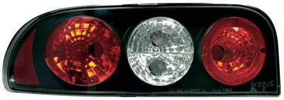 TYC Euro Taillights with Black Housing - 81565941