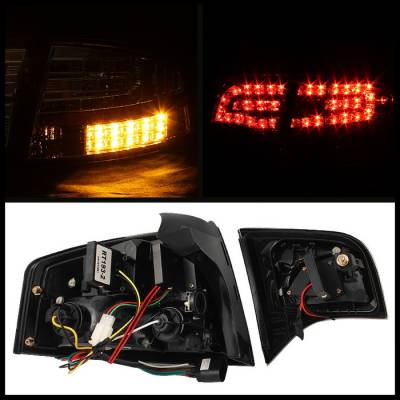 Spyder - Audi A4 Spyder LED Taillights - Red Clear - 111-AA406-G2-LED-RC - Image 2