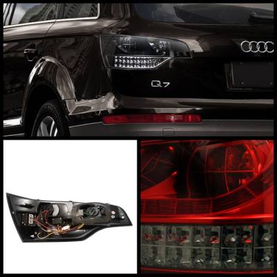Spyder - Audi Q7 Spyder LED Taillights - Black - 111-AQ707-LED-BK - Image 2