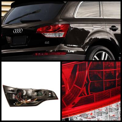 Spyder - Audi Q7 Spyder LED Taillights - Red Clear - 111-AQ707-LED-RC - Image 2