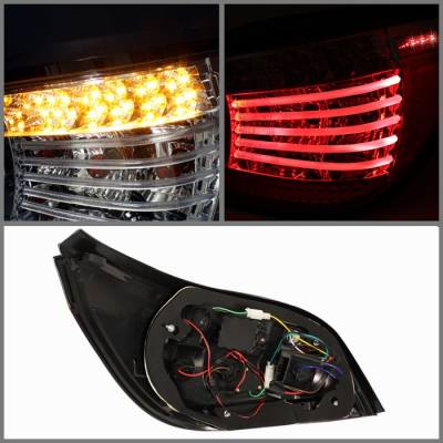 Spyder - BMW 5 Series Spyder LED Taillights - Chrome - 111-BE6004-LED-C - Image 2