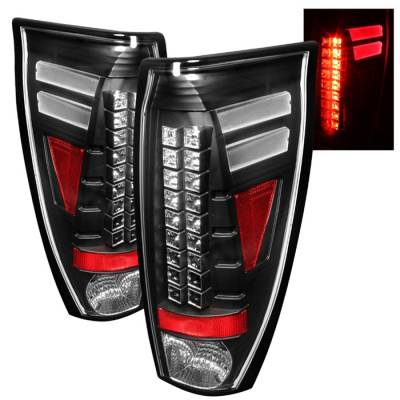 Chevrolet Avalanche Spyder LED Taillights - Black - 111-CAS85-C