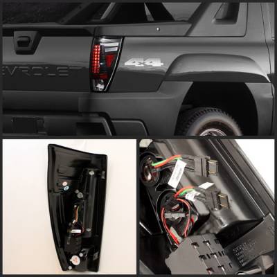 Spyder Auto - Chevrolet Avalanche Spyder LED Taillights - Black - 111-CAS85-C - Image 2