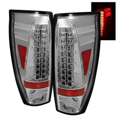 Chevrolet Avalanche Spyder LED Taillights - Chrome - 111-CAV02-LED-C