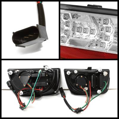 Spyder - Chevrolet Camaro Spyder LED Taillights - Chrome - 111-CCAM2010-LED-C - Image 2
