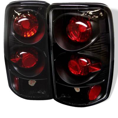 GMC Yukon Spyder Euro Style Taillights - Black - 111-CD00-BK