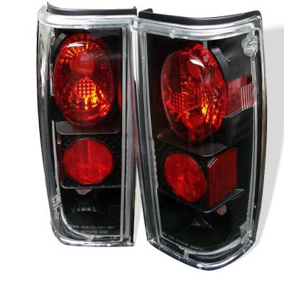 Chevrolet S10 Spyder Euro Style Taillights - Black - 111-CS1082-BK