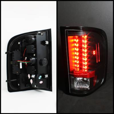 Spyder - Chevrolet Silverado Spyder LED Taillights - Black - 111-CS2010-LED-BK - Image 2