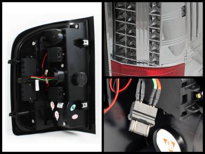 Spyder - Chevrolet Silverado Spyder LED Taillights - Chrome - 111-CS2010-LED-C - Image 2