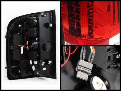 Spyder. - Chevrolet Silverado Spyder LED Taillights - Red Clear - 111-CS2010-LED-RC - Image 2