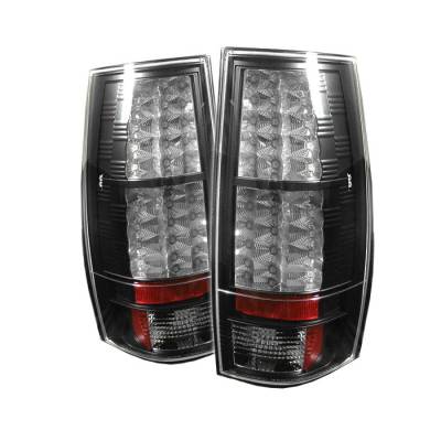 GMC Yukon Spyder LED Taillights - Black - 111-CSUB07-LED-BK
