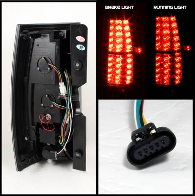 Spyder - GMC Yukon Spyder LED Taillights - Red Clear - 111-CSUB07-LED-RC - Image 2