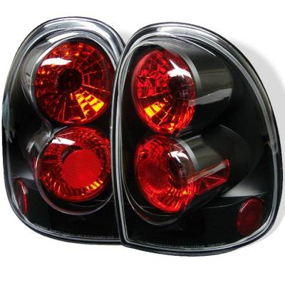 Plymouth Grand Voyager Spyder Euro Style Taillights - Black - 111-DC96-BK