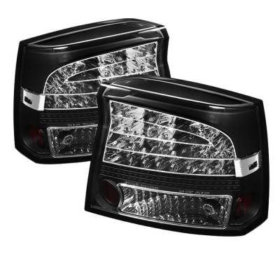Dodge Charger Spyder LED Taillights - Black - 111-DCH09-LED-BK