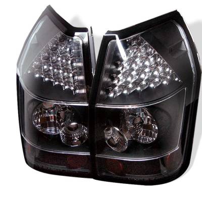 Dodge Magnum Spyder LED Taillights - Black - 111-DMAG05-LED-BK