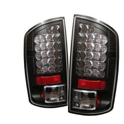 Dodge Ram Spyder LED Taillights - Black - 111-DRAM06-LED-BK