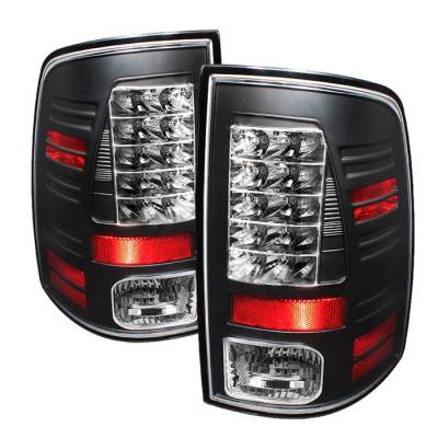Spyder - Dodge Ram Spyder LED Taillights - Black - 111-DRAM09-LED-BK - Image 1