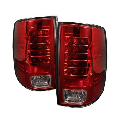 Spyder - Dodge Ram Spyder LED Taillights - Red Clear - 111-DRAM09-LED-RC - Image 1