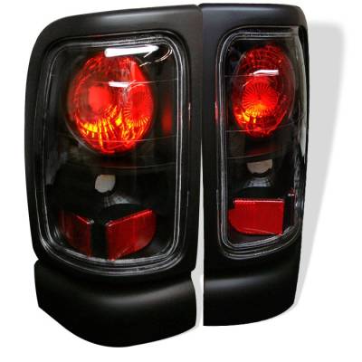 Dodge Ram Spyder Euro Style Taillights - Black - 111-DRAM94-BK