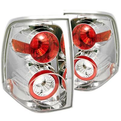Ford Expedition Spyder Euro Style Taillights - Chrome - 111-FE03-C
