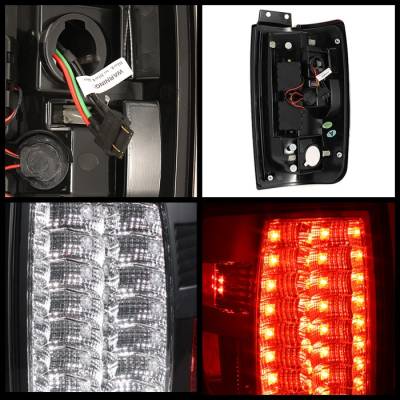 Spyder - Ford Expedition Spyder Version 2 LED Taillights - Black - 111-FE97-LED-G2-BK - Image 2