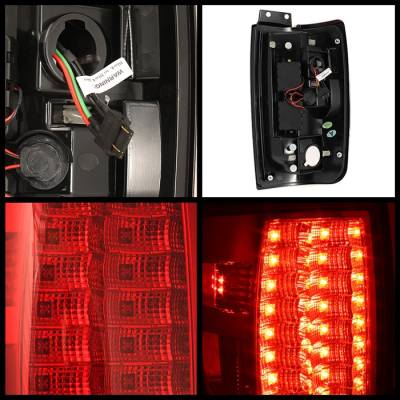 Spyder - Ford Expedition Spyder Version 2 LED Taillights - Red Clear - 111-FE97-LED-G2-RC - Image 2