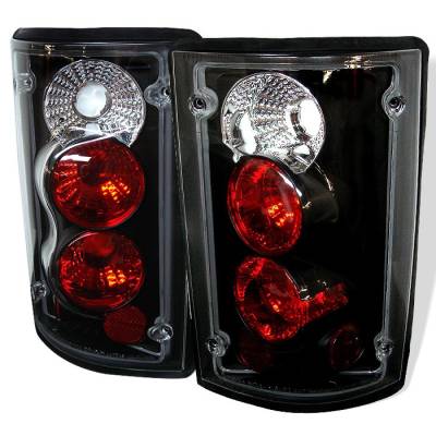 Ford Excursion Spyder Euro Style Taillights - Black - 111-FEC00-BK
