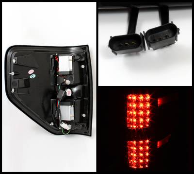 Spyder - Ford F150 Spyder LED Taillights - Black - 111-FF15009-LED-BK - Image 2