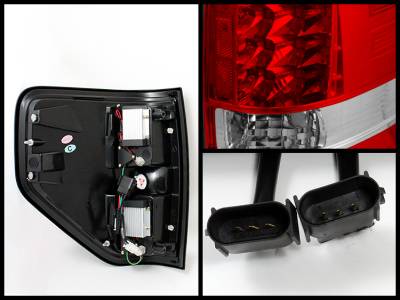 Spyder - Ford F150 Spyder LED Taillights - Red Clear - 111-FF15009-LED-RC - Image 2