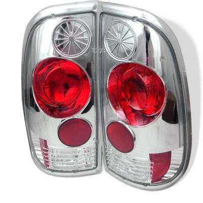 Ford F350 Superduty Spyder Euro Style Taillights - Chrome - 111-FF15097-C