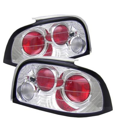 Ford Mustang Spyder Euro Style Taillights - Chrome - 111-FM94-C