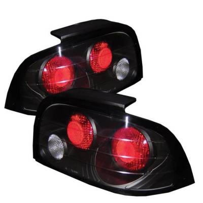 Ford Mustang Spyder Euro Style Taillights - Black - 111-FM96-BK