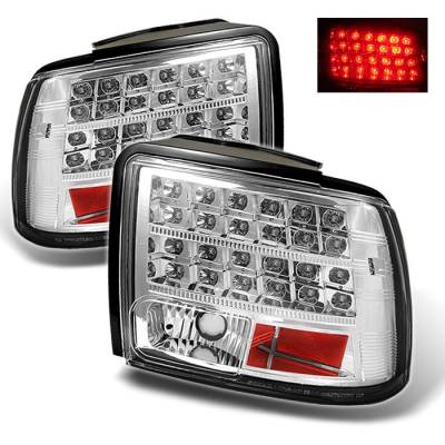 Ford Mustang Spyder LED Taillights - Chrome - 111-FM99-LED-C