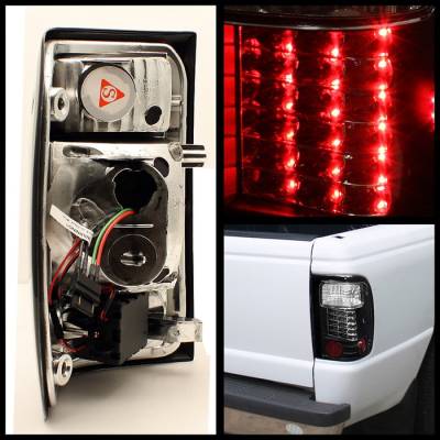 Spyder - Ford Ranger Spyder LED Taillights - Black - 111-FR98-LED-BK - Image 2