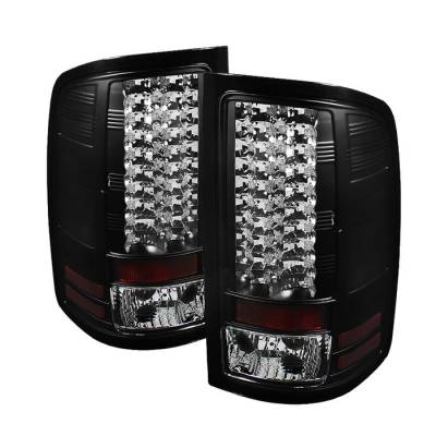 Spyder - GMC Sierra Spyder LED Taillights - Black - 111-GS07-LED-BK - Image 1