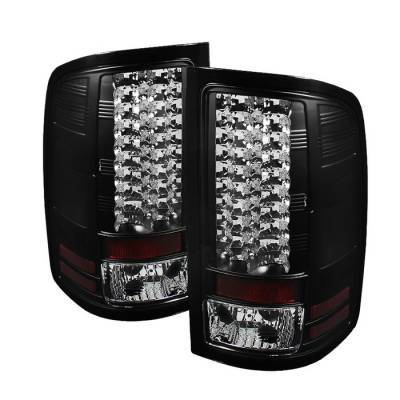 Spyder Auto - GMC Sierra Spyder LED Taillights - Black - 111-GS07-LED-BSM - Image 1