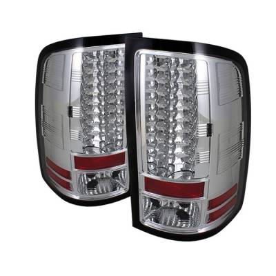 Spyder - GMC Sierra Spyder LED Taillights - Chrome - 111-GS07-LED-C - Image 1